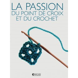 La passion du point de croix et du crochet -Coffret 2 volumes - Le crochet - Point de croix