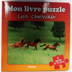 Mon livre puzzle - Les chevaux - 6 puzzles de 24 pièces