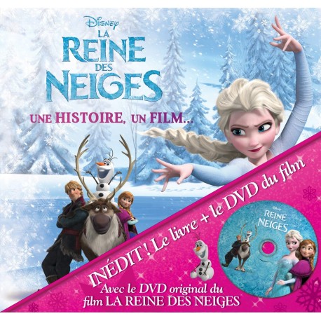Disney - La reine des neiges - Une histoire, un film… Inedit ! Le livre + le DVD du film